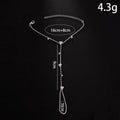 Summer New Rhinestone Flower Hand Back Bracelet Wedding Jewelry for